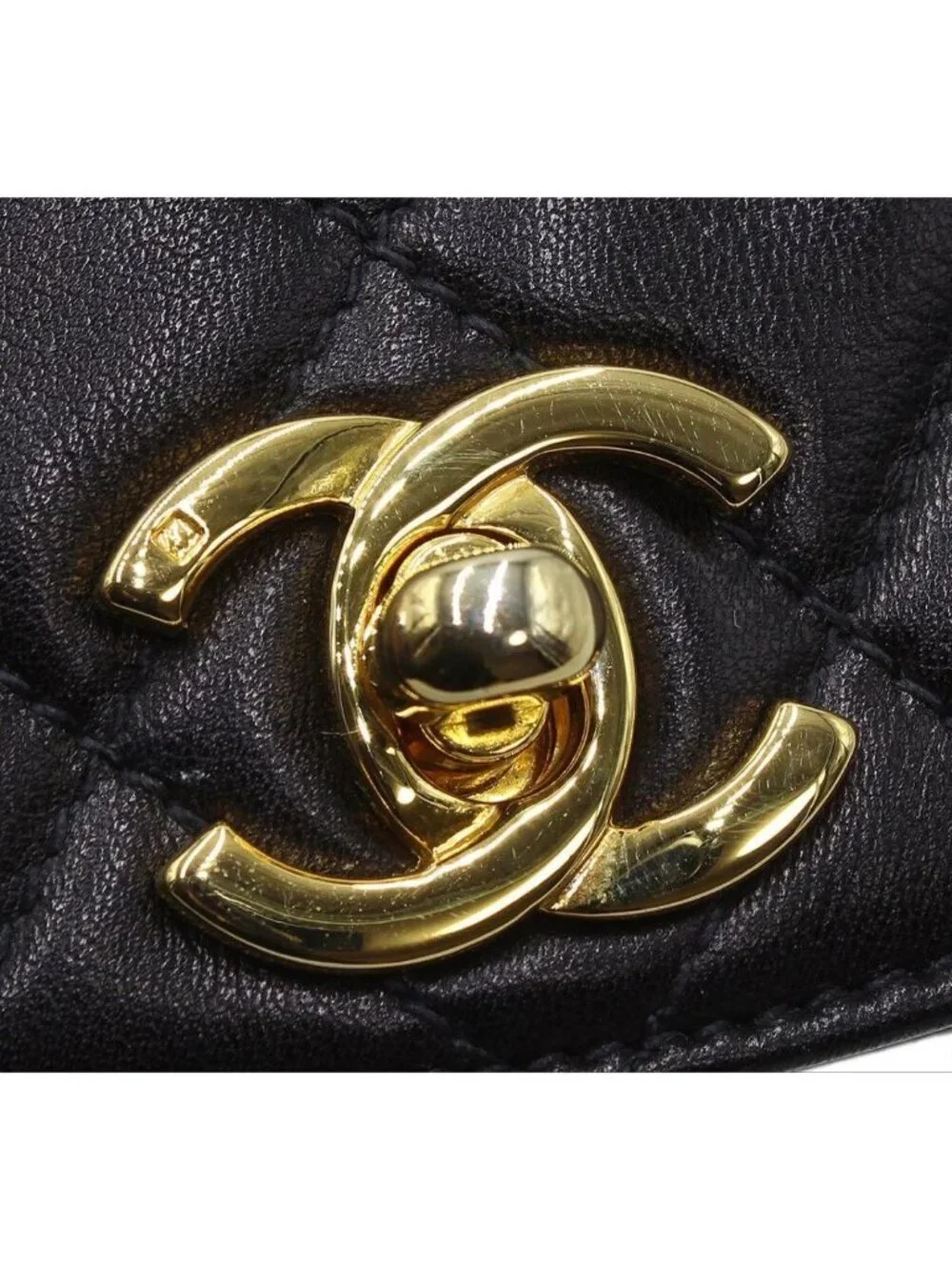 Chanel CC Logo Quilted Mini Waist Pouch